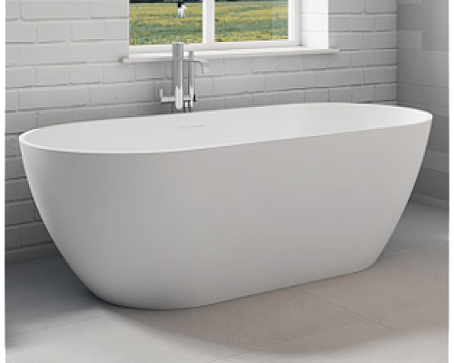 Овальная ванна из искусственного камня Riho Bilbao 150x75 белая BS1200500000000