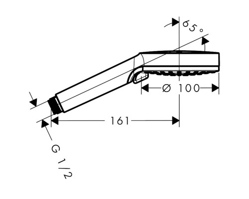 Душевая лейка Hansgrohe Vernis Blend хром 26340000