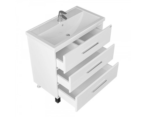 Тумба под раковину СанТа Омега 80 207006 Белая