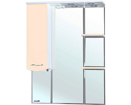 Зеркало со шкафом Bellezza Мари 75 L 4612912002223 с подсветкой Бежевое