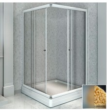 Душевой уголок Radomir 100x100 1-09-1-0-0-1191 профиль Белый стекло матовое