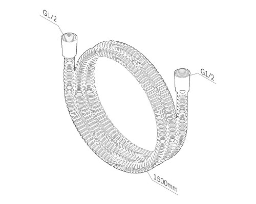 Душевой шланг AM.PM 150 F0415300 Хром