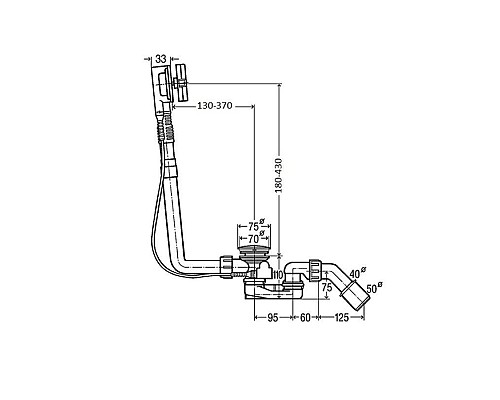 Слив-перелив BETTE цвет белый B602-000