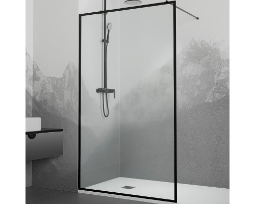 Душевая перегородка RGW Walk In WA-012B 80 35101280-84 профиль Черный стекло прозрачное