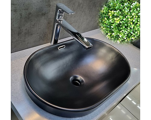 Раковина CeramaLux 60 5006CMB Черная матовая
