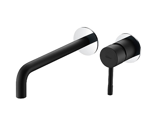 Смеситель для раковины Boheme Uno 465-BCR Черный матовый Хром