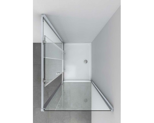 Душевой уголок Vincea Alpha 130x90 VSR-3AL9013CL профиль Хром стекло прозрачное