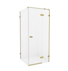 Душевое ограждение NEW TRENDY AVEXA GOLD BRUSHED 90x80x200 (брашированное золото)