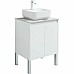 Тумба под раковину Aquanet Nova Lite 60 298847 подвесная Белая глянцевая