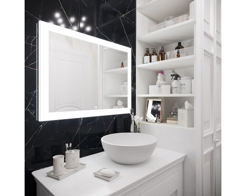 Зеркало Art&Max Soli AM-Sol-1200-800-DS-F-H с подсветкой с сенсорным выключателем