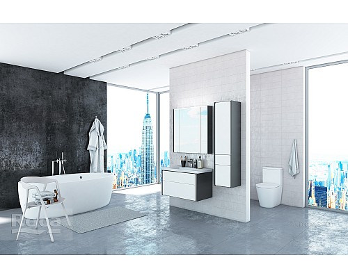 Зеркальный шкаф Roca Ronda 60 ZRU9302968 белый глянец/антрацит