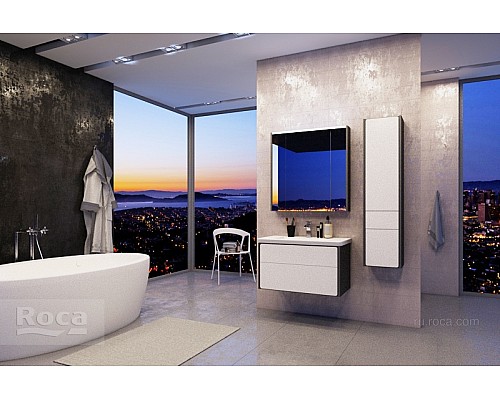 Зеркальный шкаф Roca Ronda 60 ZRU9302968 белый глянец/антрацит