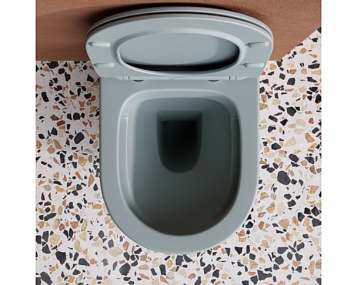 Подвесной унитаз Ceramica Nova Balearica Rimless цвет Антрацит Матовый