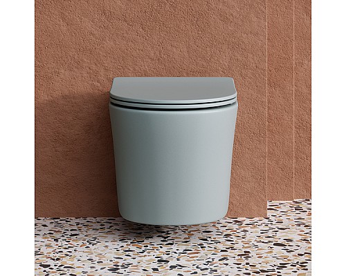 Подвесной унитаз Ceramica Nova Balearica Rimless цвет Антрацит Матовый