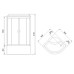Душевая кабина Royal Bath BK 90x90 с гидромассажем