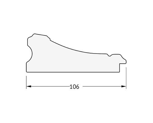 Зеркало Evoform Exclusive Floor 205х85 BY 6133 с фацетом в багетной раме - Барокко золото 106 мм