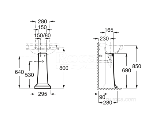 Пьедестал Roca Carmen 3370A0000