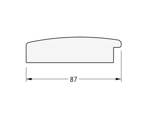 Зеркало Evoform Exclusive 146х61 BY 1171 с фацетом в багетной раме - Травленое золото 87 мм