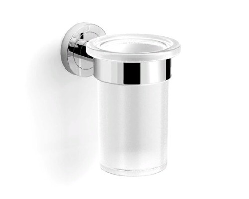 Стакан стеклянный к стене круглый LANGBERGER 11011A