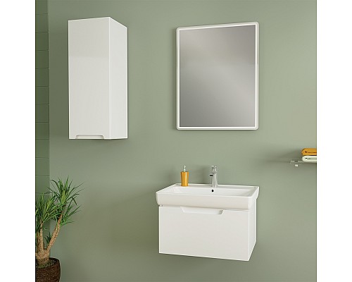 Тумба под раковину Dreja Tiny 60 99.0902 подвесная Белый глянец