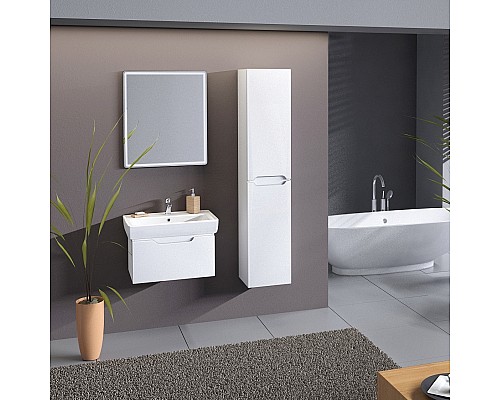 Тумба под раковину Dreja Tiny 60 99.0902 подвесная Белый глянец