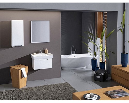 Тумба под раковину Dreja Tiny 60 99.0902 подвесная Белый глянец