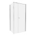 Душевое ограждение NEW TRENDY NEW SOLEO 110x80x195 (хром)
