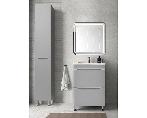 Тумба под раковину Style line Бергамо СС-00002312 напольная серая