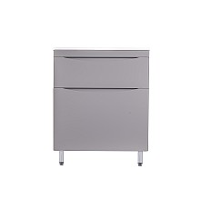 Тумба под раковину Style line Бергамо СС-00002312 напольная серая