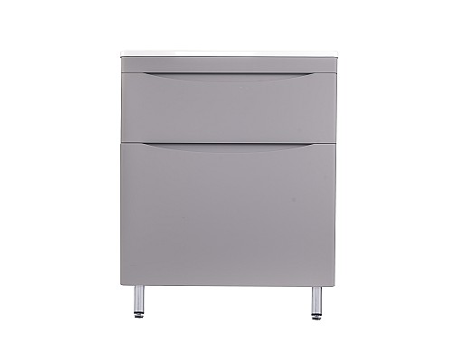 Тумба под раковину Style line Бергамо СС-00002312 напольная серая