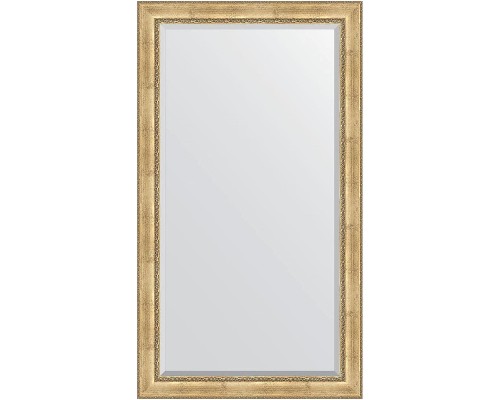 Зеркало Evoform Exclusive Floor 207х117 BY 6178 с фацетом в багетной раме - Состаренное серебро с орнаментом 120 мм