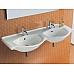Раковина Hatria Sophie 125 Y0Q501 двойная Белая