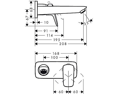 Смеситель для раковины Hansgrohe Logis 71220000