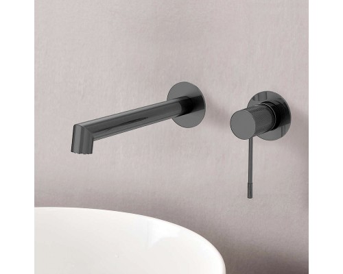 Смеситель для раковины Vincea Desire VBFW-1D1GM Вороненая сталь