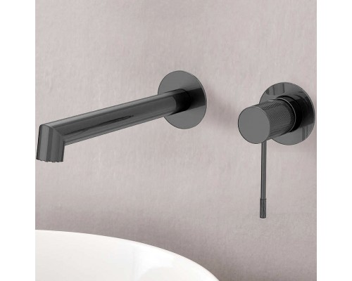 Смеситель для раковины Vincea Desire VBFW-1D1GM Вороненая сталь