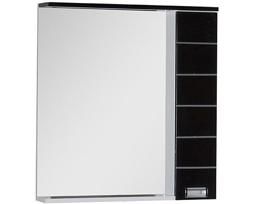 Зеркало-шкаф Aquanet Доминика 80 LED черный
