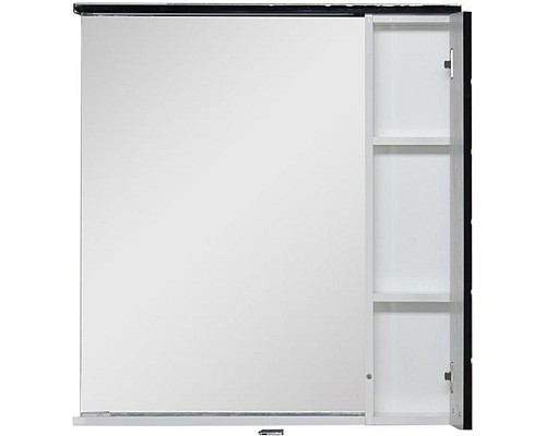 Зеркало-шкаф Aquanet Доминика 80 LED черный