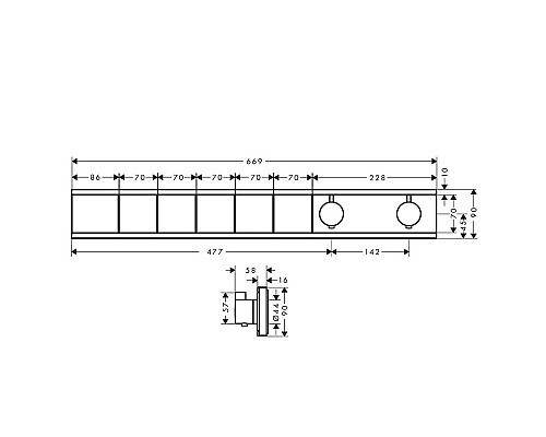 Термостат для душа Hansgrohe RainSelect хром 15384700