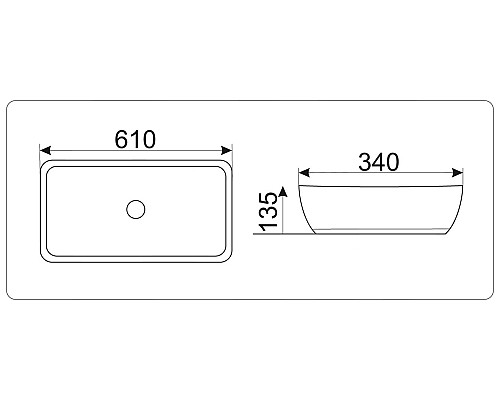 Раковина-чаша CeramaLux 61 9217 Белая