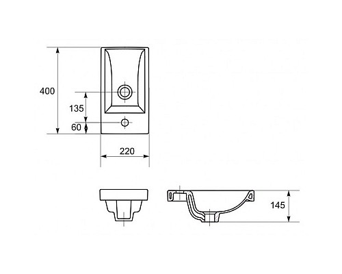 Тумба под раковину Corozo Комо 40 SD-00000352 подвесная