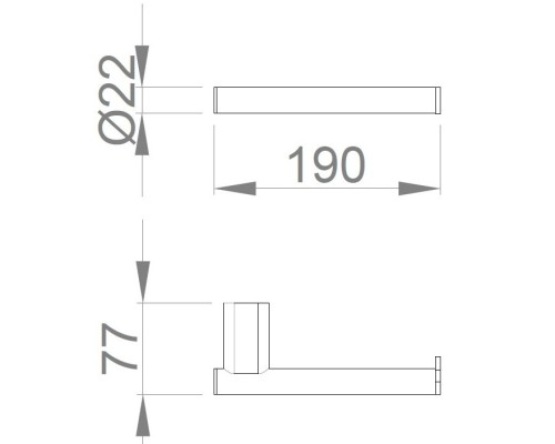 Держатель запасного рулона Nofer Santorini 16334.B Хром