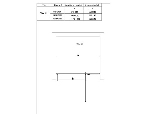 Душевая дверь RGW SV-03 90 см