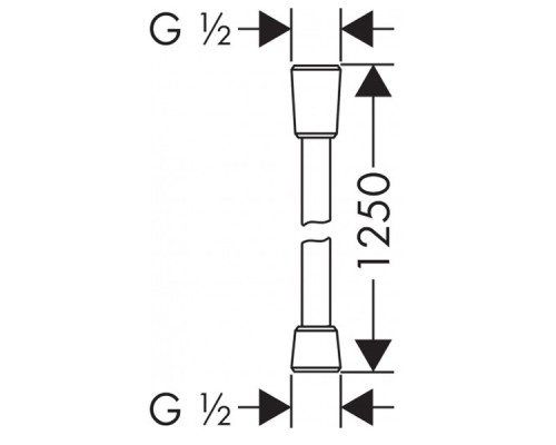Душевой шланг Hansgrohe Isiflex золото 28272990