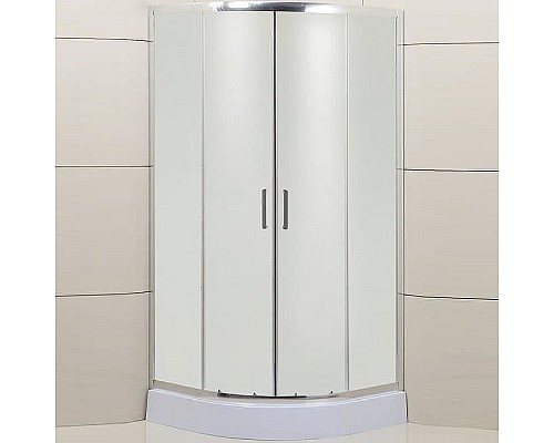 Душевой уголок BelBagno Uno 90х90 UNO-195-R-2-90-P-Cr профиль Хром стекло рифленое