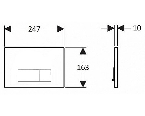 Клавиша смыва Creavit Arc GP8002.04 Антрацит