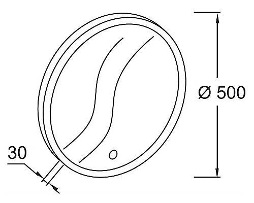 Зеркало Jacob Delafon 50 EB1426-NF с подсветкой с ИК-сенсором