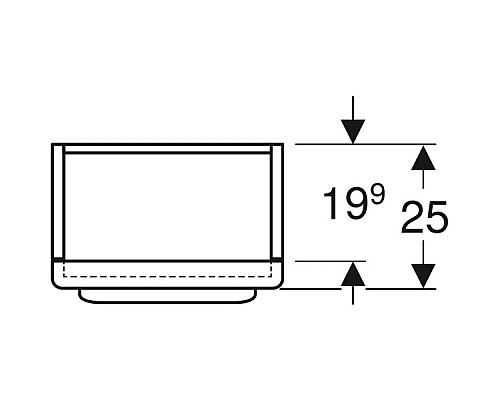 Шкаф пенал Geberit myDay 40 824001000 подвесной Какао с молоком
