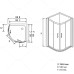 Душевой уголок RGW Passage PA-55 80х80 06085588-11 профиль Хром стекло прозрачное
