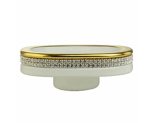 Мыльница Migliore Dubai 28482 Белая Золото