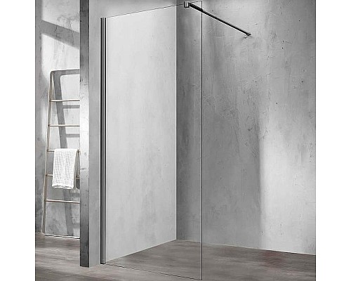 Душевая перегородка Vincea Walk-In 100 VSW-1H100CLGM Вороненая сталь